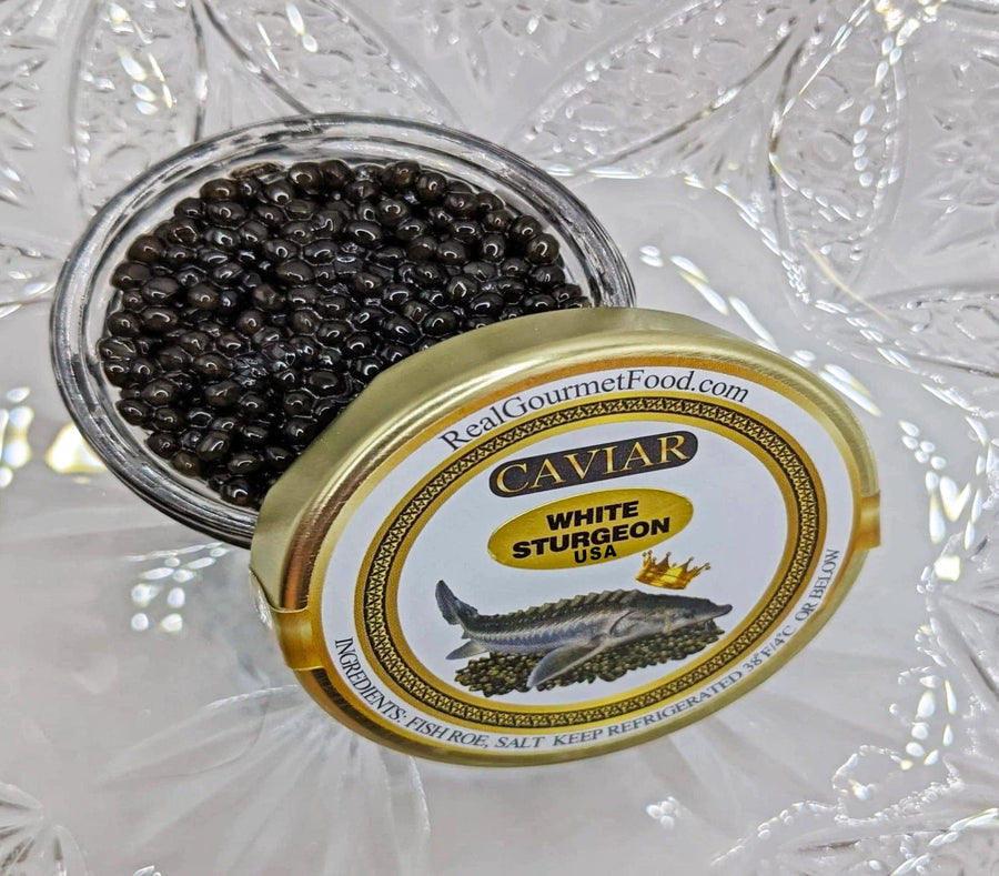 RealGourmetFood.com Black Caviar California White Sturgeon - USA