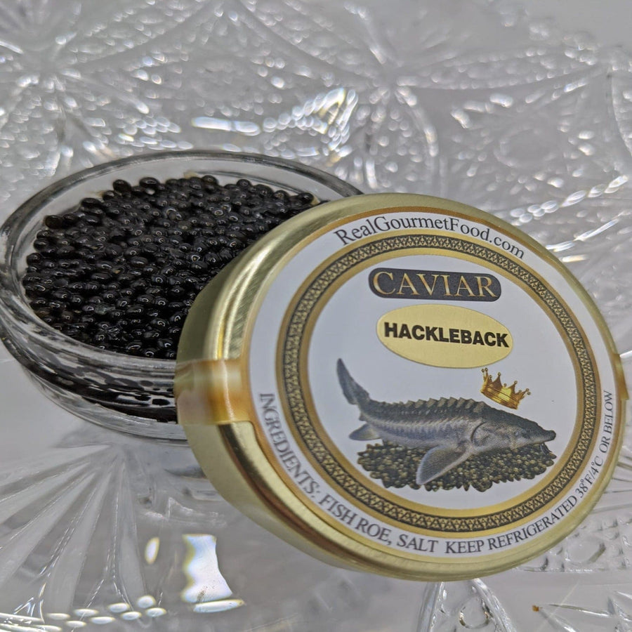 RealGourmetFood.com Caviar American Hackleback Caviar - Wild Caught - USA