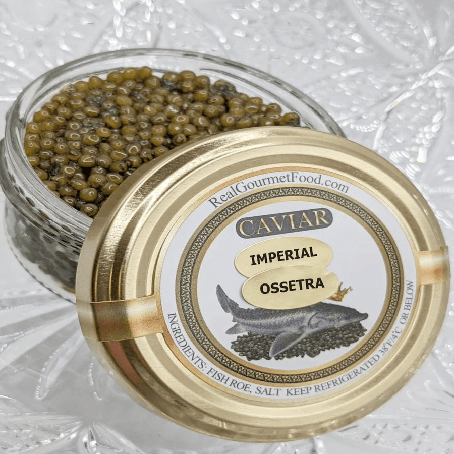 RealGourmetFood.com Caviar Imperial Ossetra- /Gueldenstaedtii