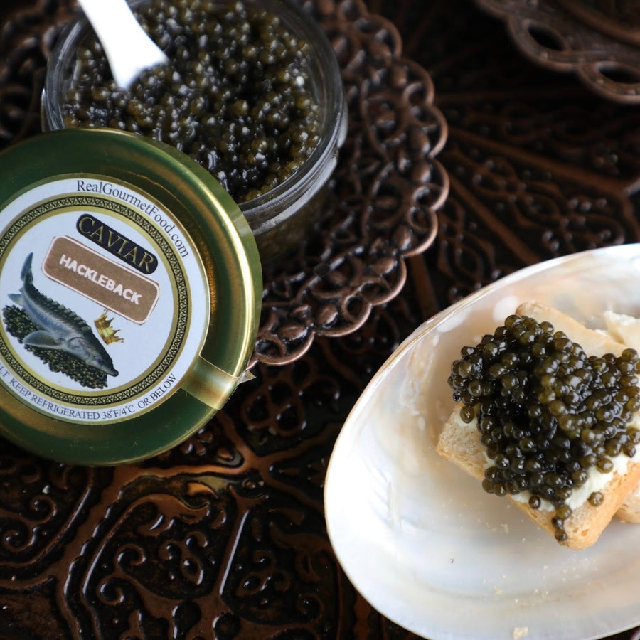 Real Gourmet Food Caviar Gift Bundle American Dreams: Shining Sea Collection