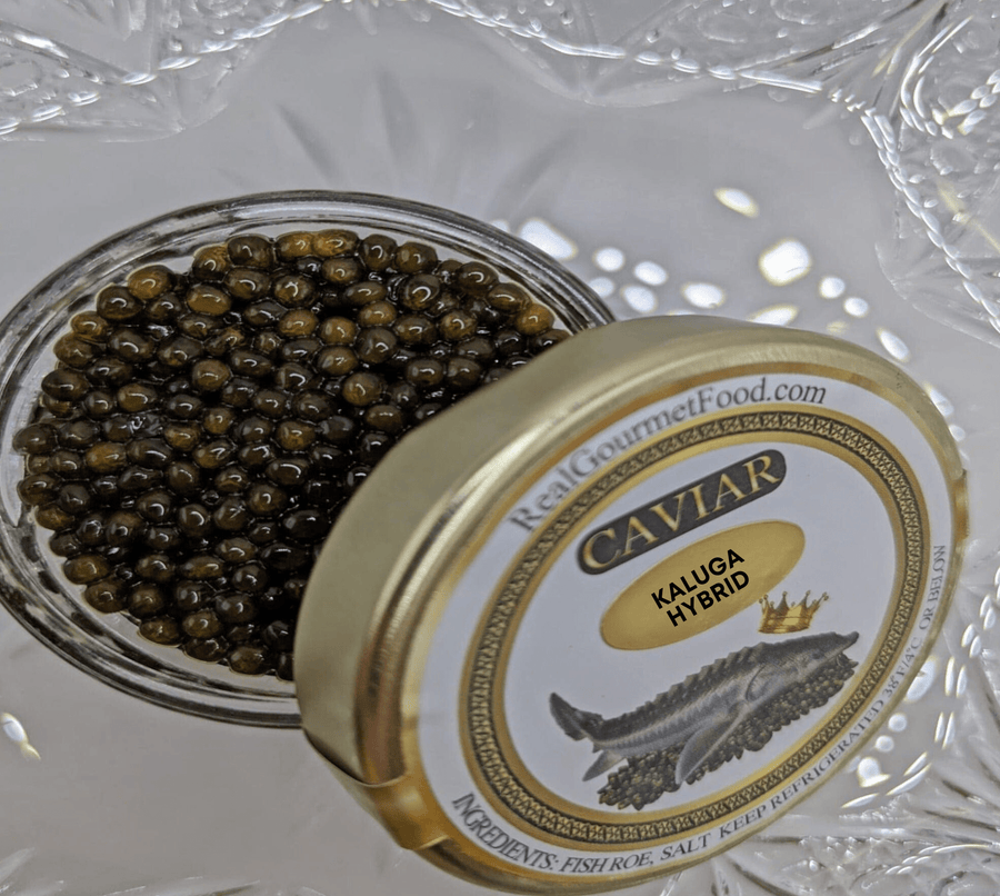 Real Gourmet Food Caviar Amur Kaluga Hybrid Caviar