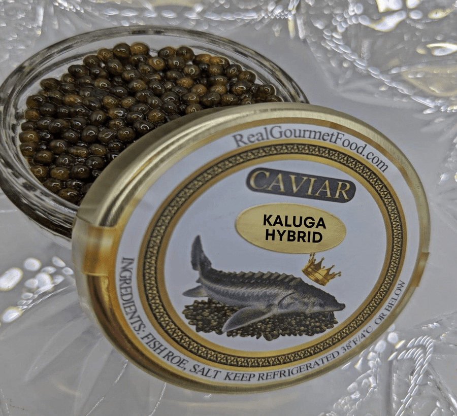 Real Gourmet Food Caviar Amur Kaluga Hybrid Caviar