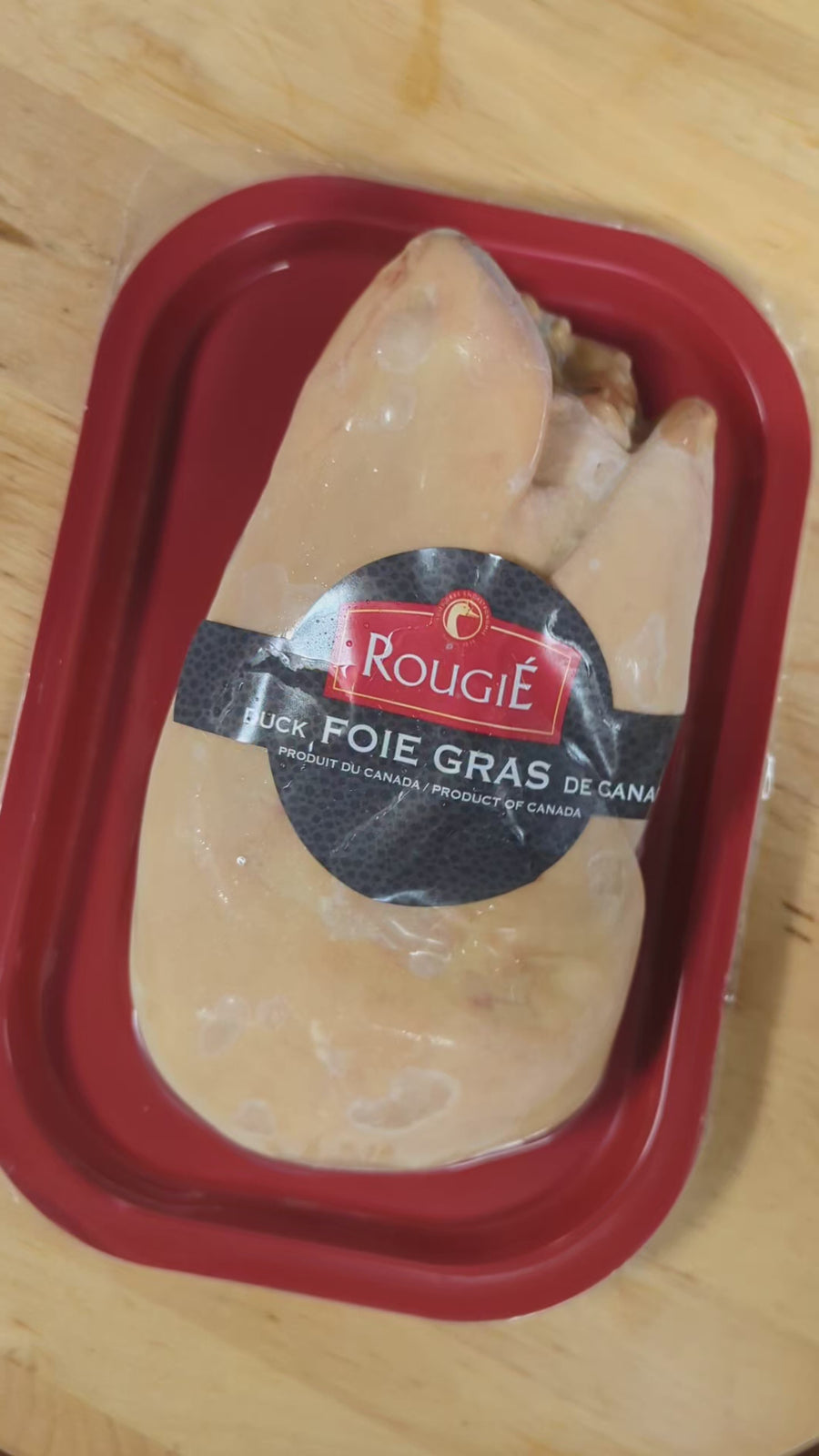 Foie Gras Lobe, Whole Grade A, Rougie - CANADA