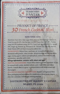 Gourmet French Cocktail Blini