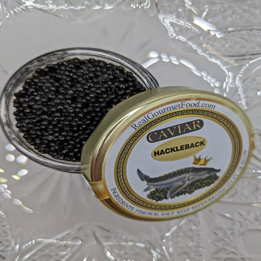 RealGourmetFood.com Caviar American Hackleback Caviar - Wild Caught - USA