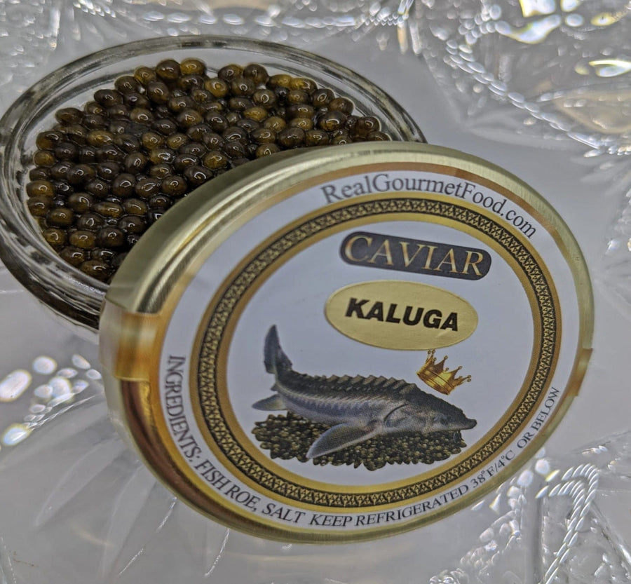 RealGourmetFood.com Caviar Kaluga Royal Amber Caviar IMPORTED