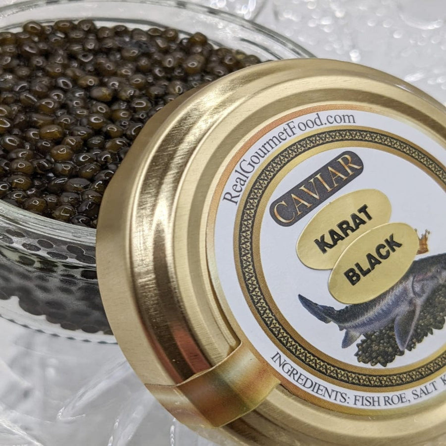 RealGourmetFood.com Caviar Russian Osetra Karat Black Caviar