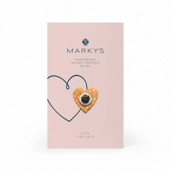 Marky's BLINIS: Original - Artisanal Hand Made Heart shape, 6 ct