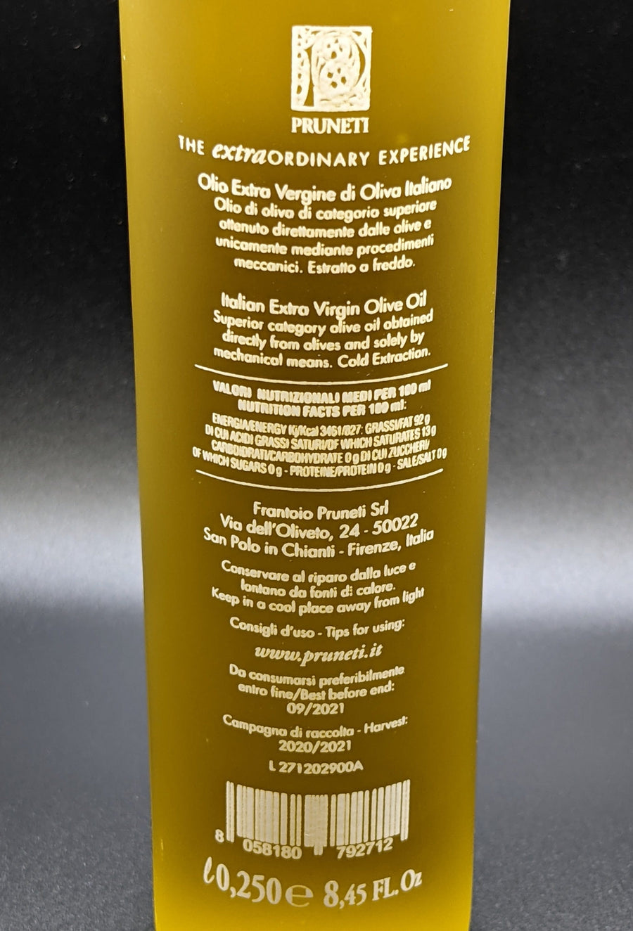 RealGourmetFood.com Olive Oil Pruneti Nuovo Extra Virgin olive Oil Italy