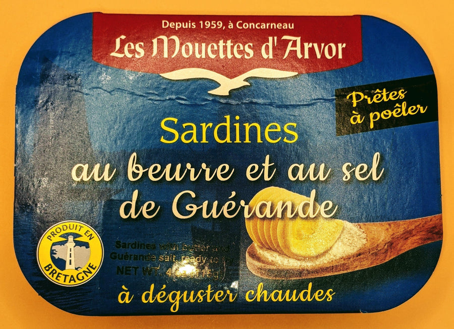 Conserverie Gonidec Sardines in Butter 4oz France-front-foodie-realgourmetfood.com