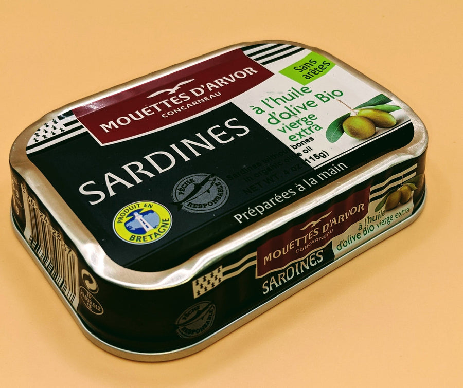 Conserverie Gonidec Sardines Conserverie Gonidec Sardines with Extra Virgin Olive Oil, France