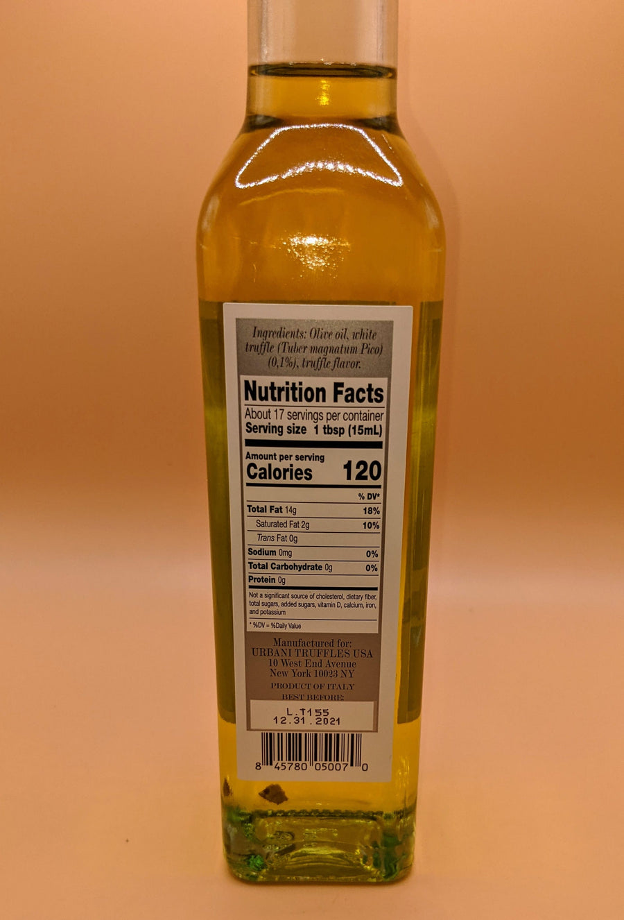 Bottle-of-Bianco-Olive-Oil-White-truffle-8.4-oz-real-gourmet-food-foodie-nutrition-facts